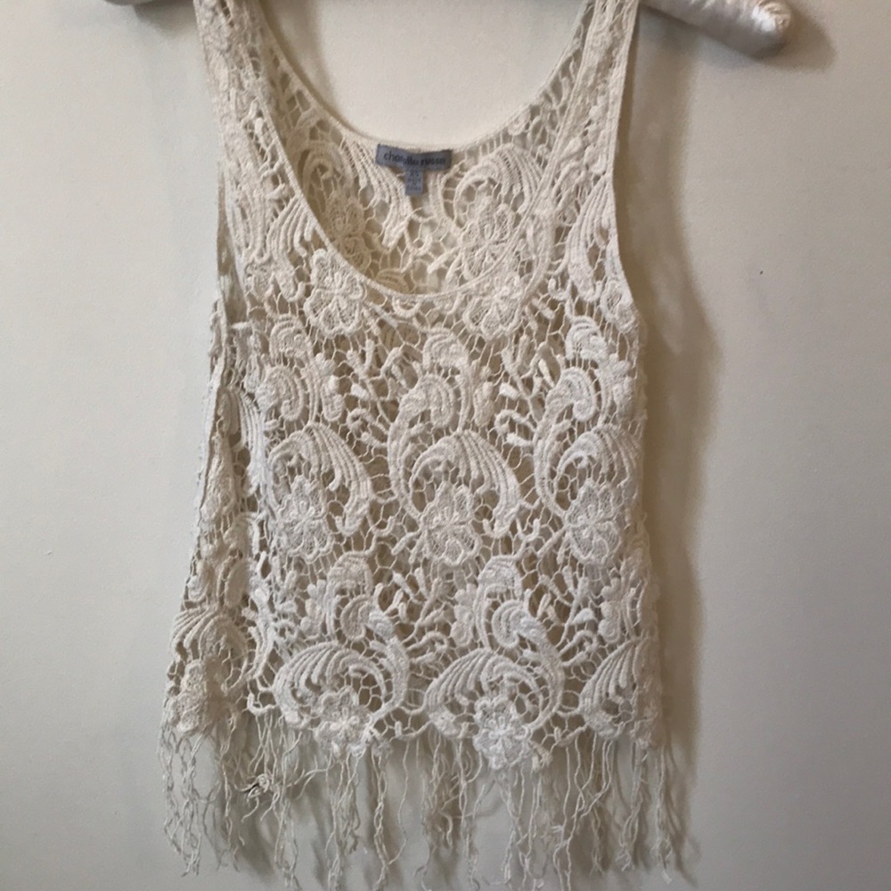 Charlotte Russe Lace Tank Top